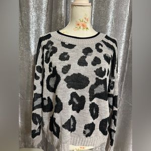 Black and grey sweater large